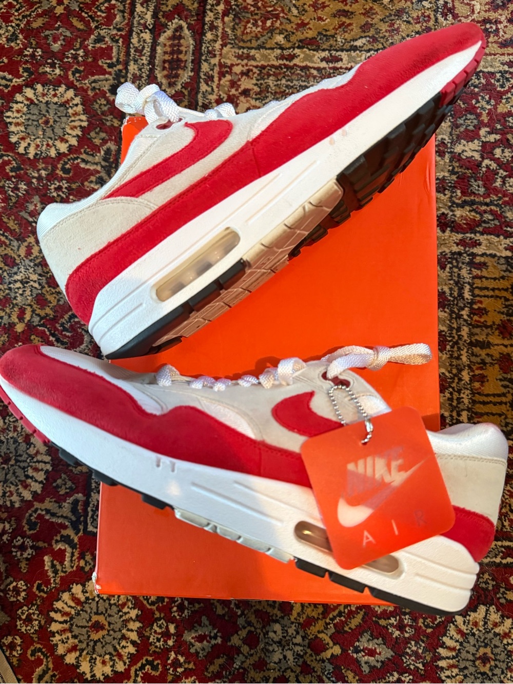 Nike Air Max 1 Anniversary Red - White and Red Air Max Sneakers